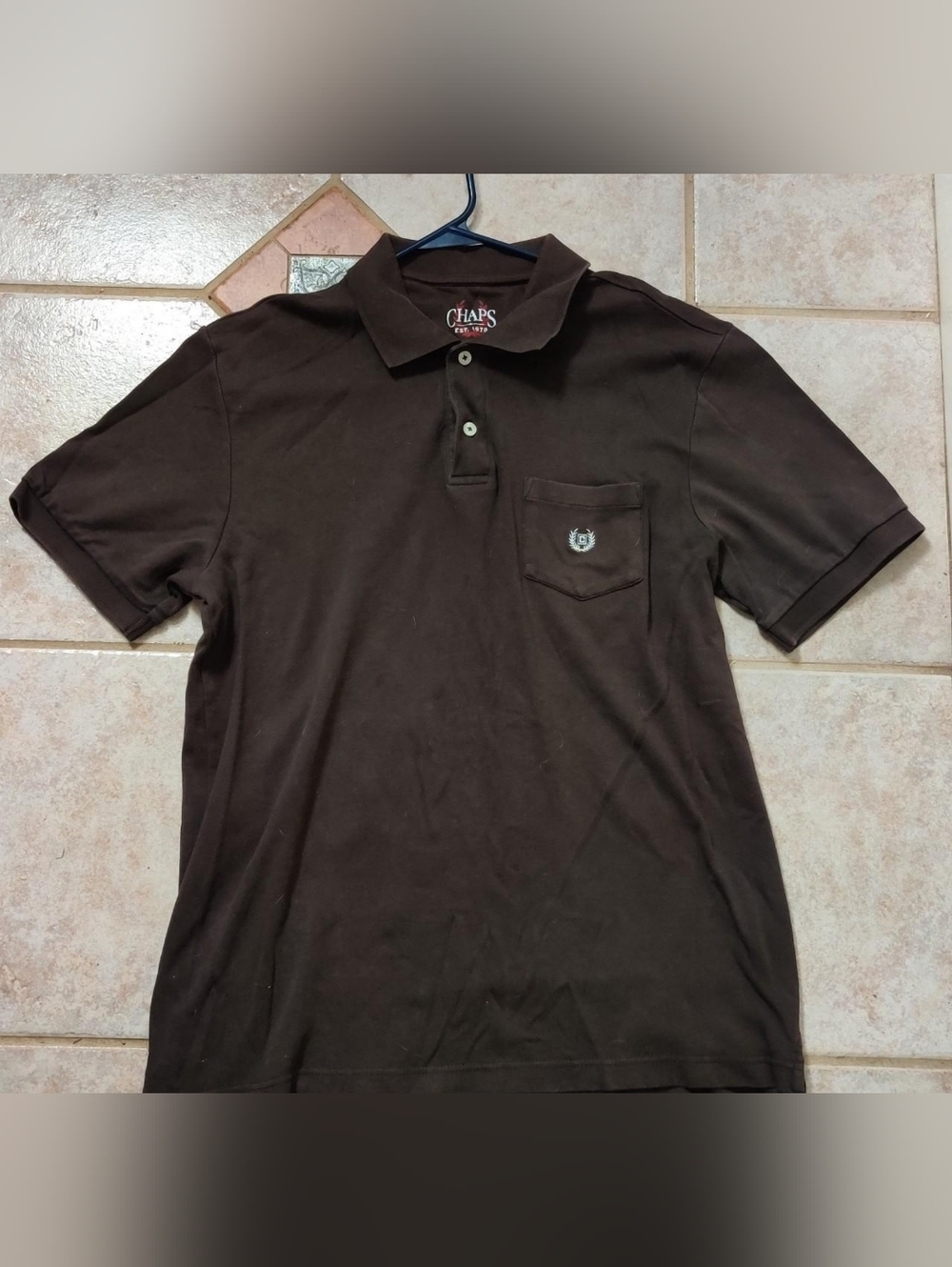 CHAPS Ralph Lauren Men's Brown Polo Shirt Size M